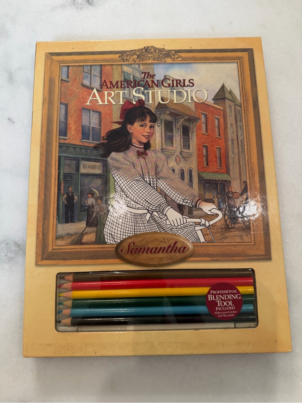 The American Girls Art Studio Samantha Coloring Set with Colored Pencils